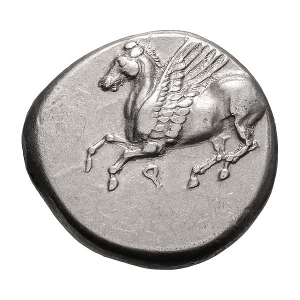 Ancient Greek Coin - Silver Stater - ATHENA & PEGASUS
