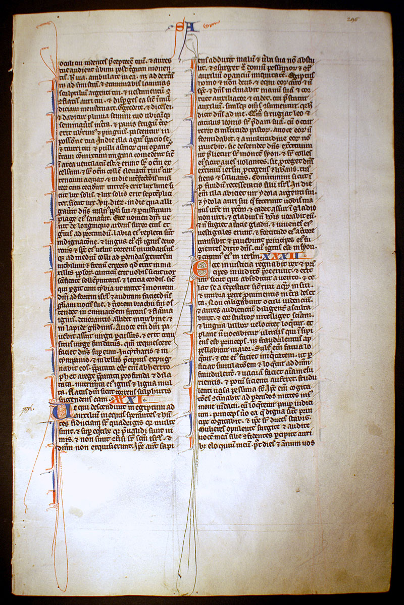 Medieval Bible Leaf - Johannes Grusch Workshop - Isaiah