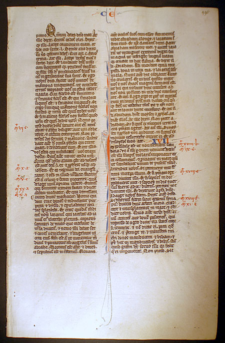 Medieval Bible Leaf - Luke ''Thy faith has made thee whole...''