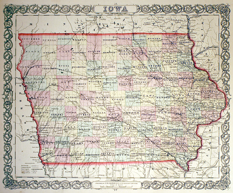 ''Iowa'' c 1855 - Colton