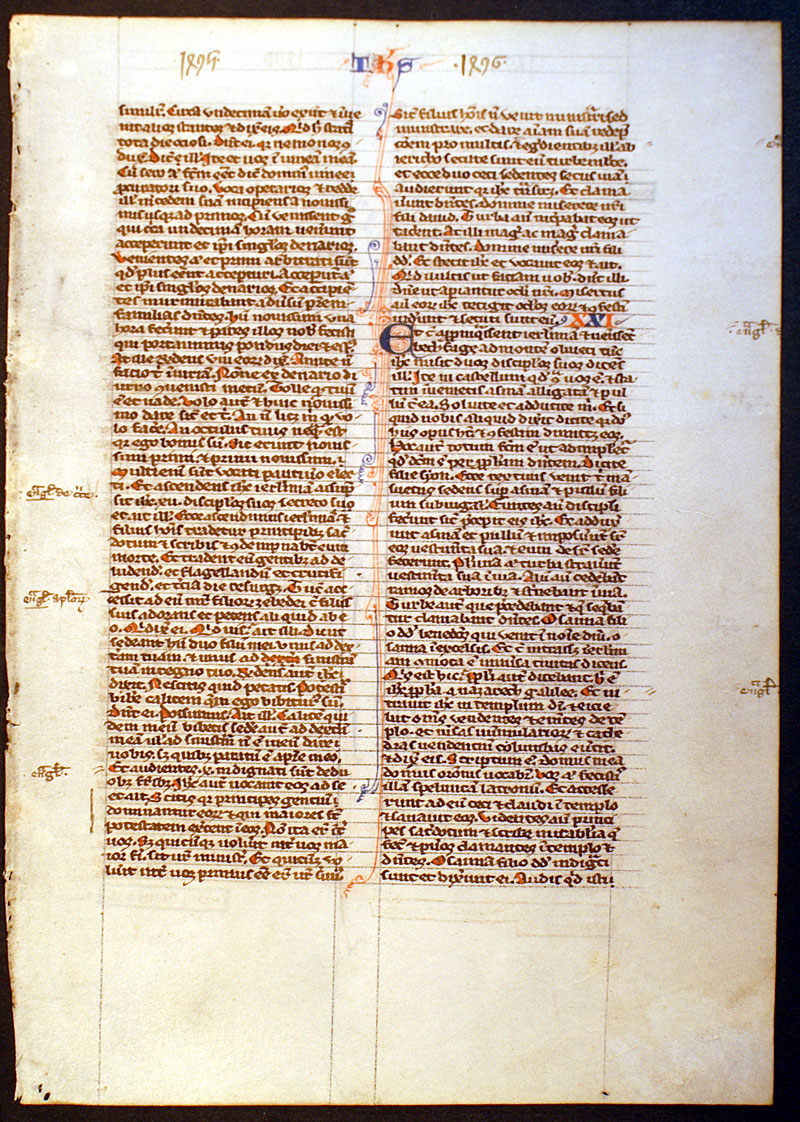 Medieval Bible Leaf - c 1240 - De Brailes workshop - Oxford