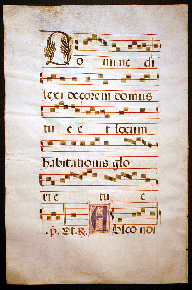Gregorian Chant - c 1525 - Elaborate initials