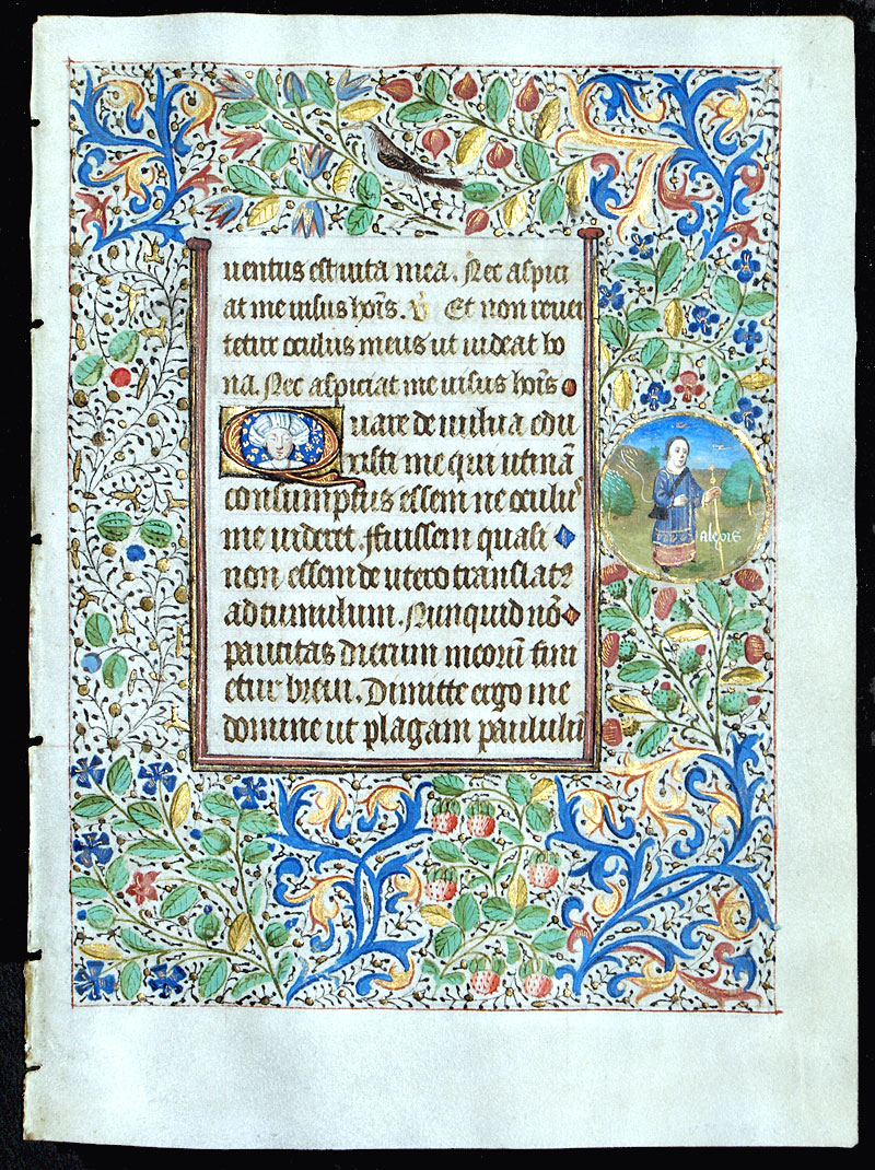 Alexis - c 1460 Book of Hours Leaf - Circle of Coetivy Master