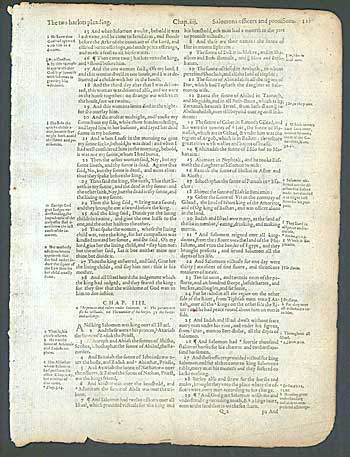 Pilgrim's Bible Leaf - 1610 - Wisdom of Solomon