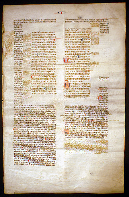 Early Legal Manuscript, c. 1325-50 with glossing