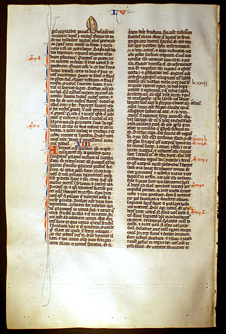 Medieval Bible Leaf - Luke - Johannes Grusch Workshop