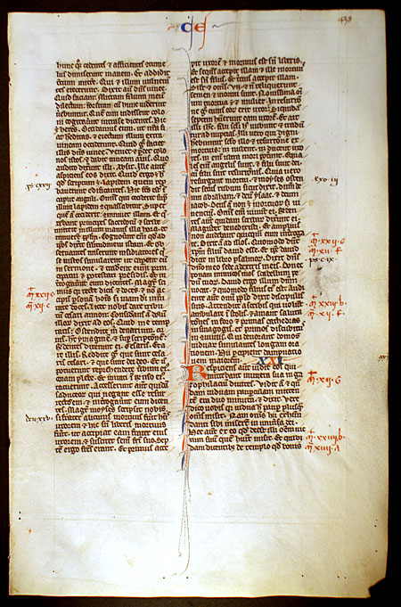 Medieval Bible Leaf - Luke ''Render to Caesar...''