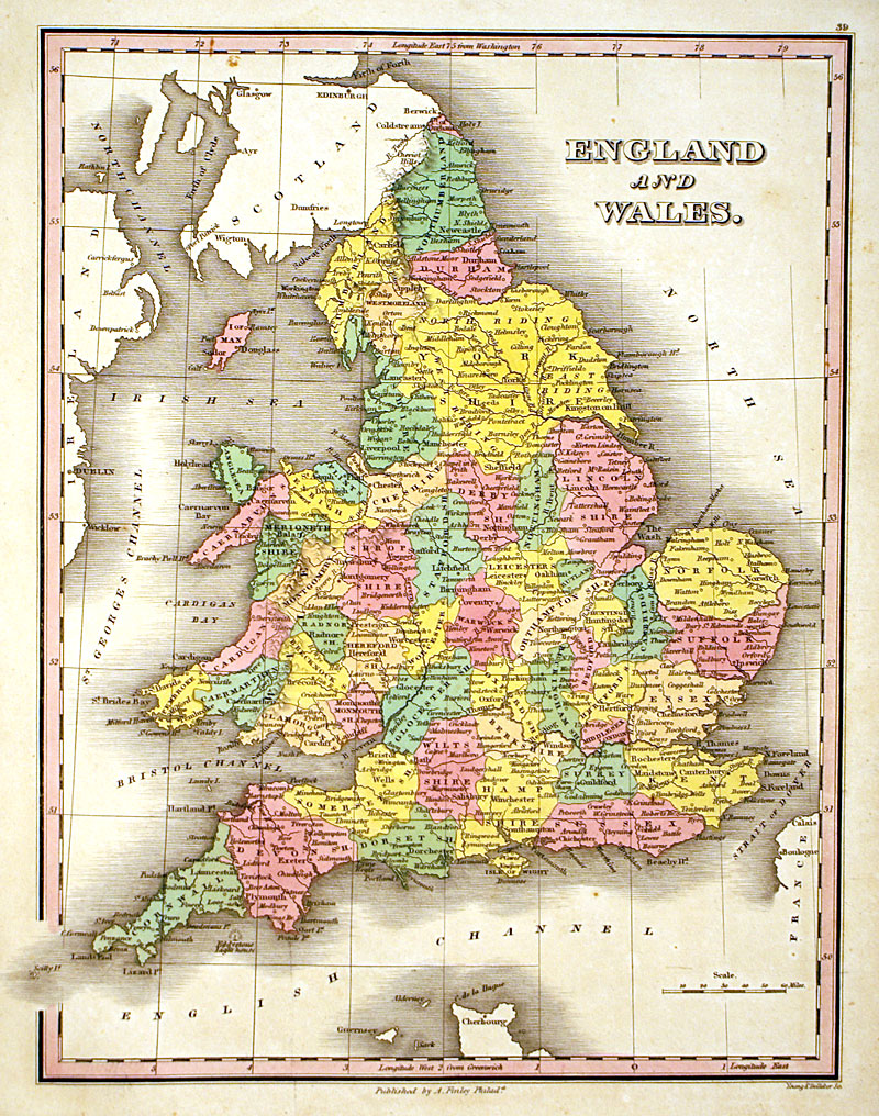 ''England and Wales'' c 1827 - Finley