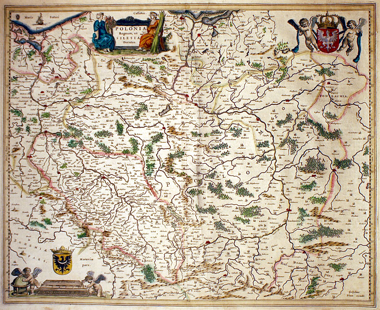 Map of the Kingdom of Poland in the 1600's