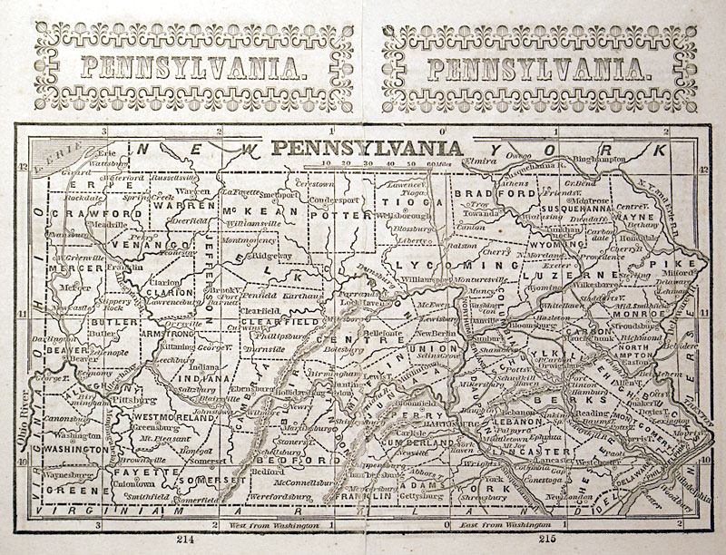 PENNSYLVANIA c. 1851 - Phelps