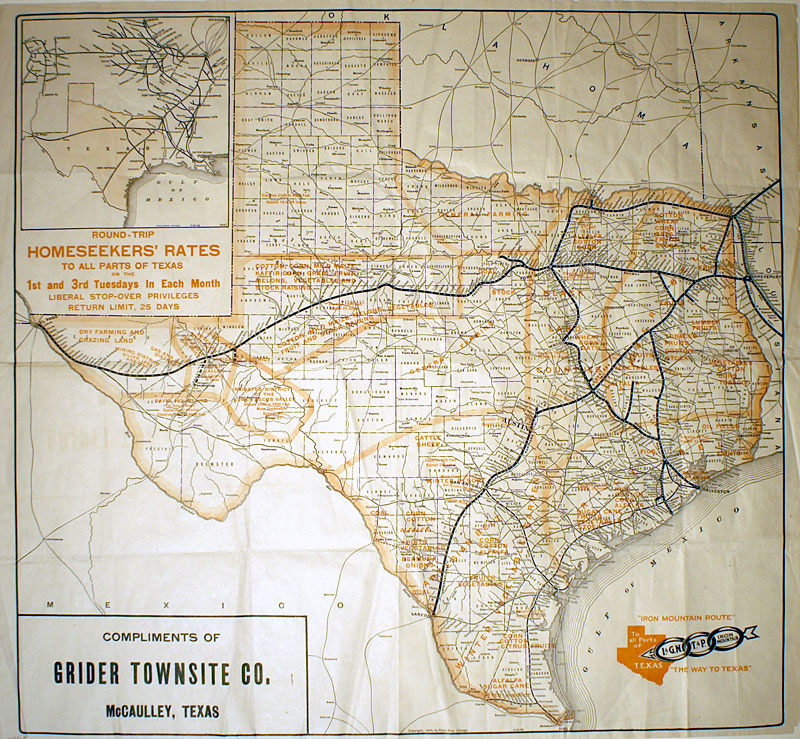 ''Iron Mountain Route the Way to Texas...'' c. 1909