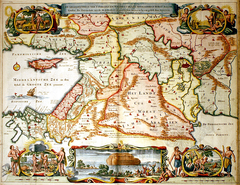 ''...Paradys et 'T Landt Canaan... The Holy Land c 1714 Keur