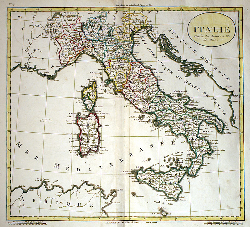 ''Italie...'' c 1794 - Guthrie - Langois