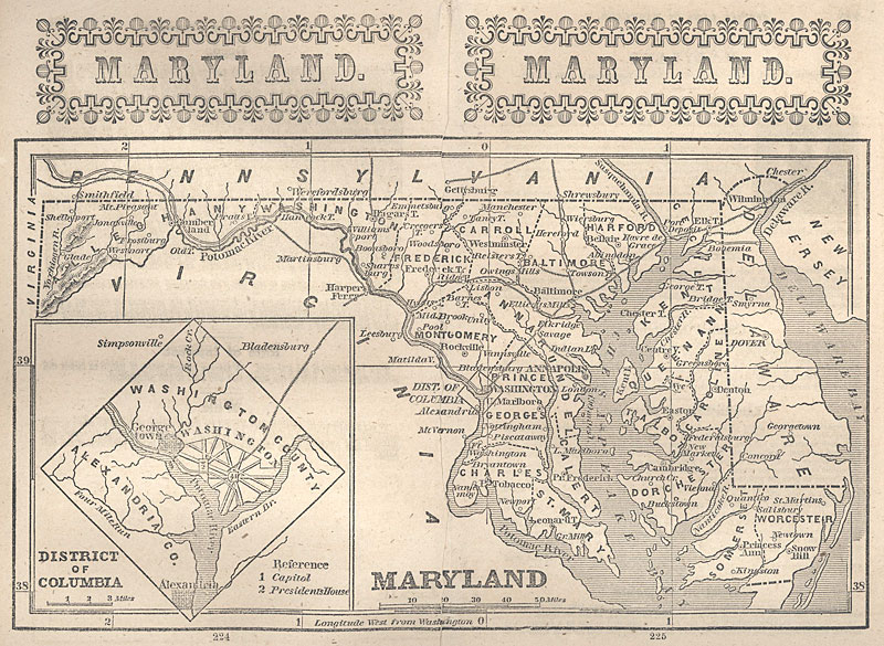 MARYLAND c. 1851 - Phelps