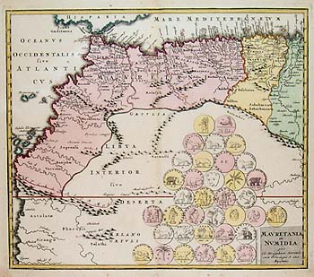 â€œMAURETANIA et NUMIDIAâ€  c 1720 - Weigel
