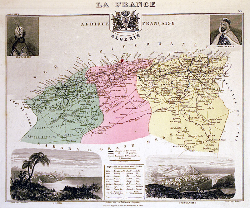 ''AFRIQUE FRANCAISE ALGERIE'' c 1879 - Migeon