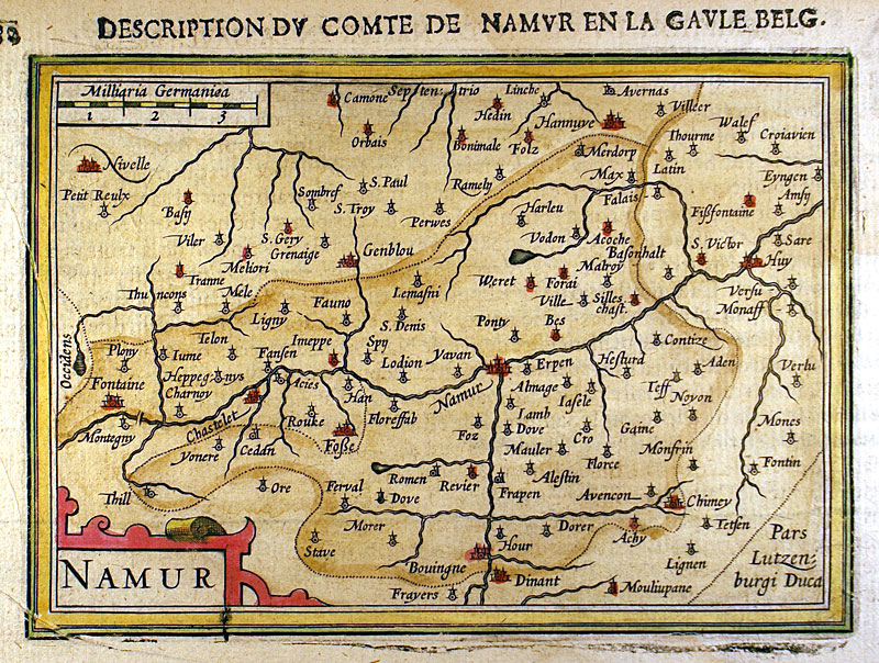 ''NAMUR'' c 1616 - Bertius