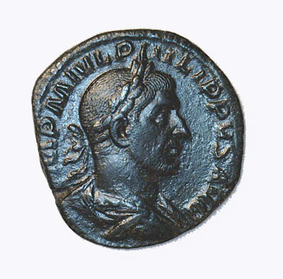 Bronze Sestertius - PHILIP I          c 244-249 AD