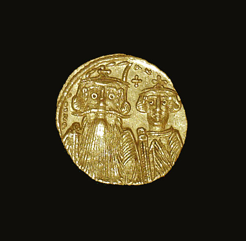 Gold Solidus - Constans II     c 654-658 AD