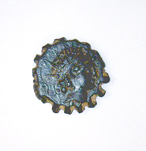 Greek Bronze Coin - ANTIOCHOS and PANTHER    c 145 - 142 BC