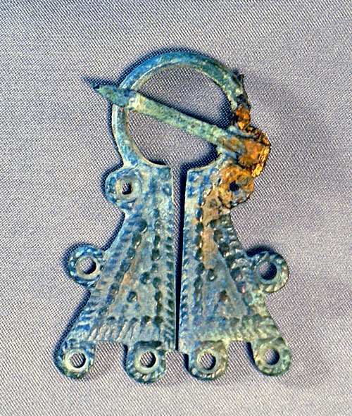 Bronze Fibula - VIKING Omega Brooch c. 8-10th Century