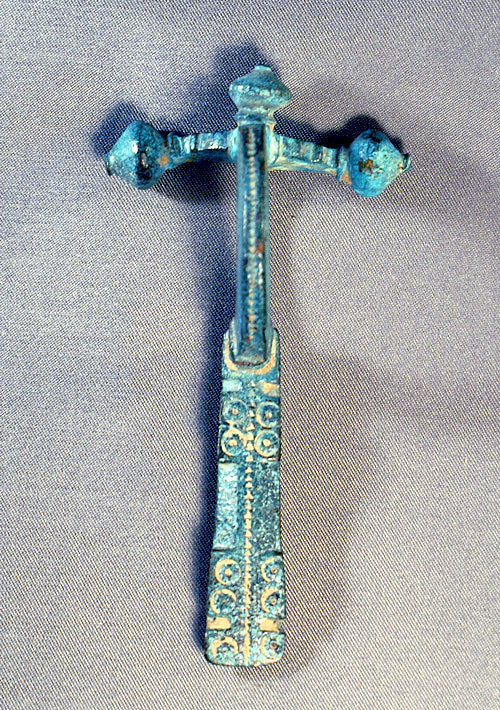 Ancient Roman Bronze ''Crossbow'' Fibula, c. 4th Century AD