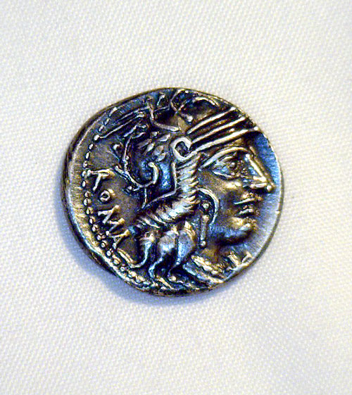 Ancient Silver Denarius - Roman Republic, Roma & Victory