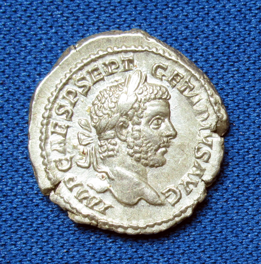 c 209-211 AD - GETA - Ancient Roman Silver Denarius