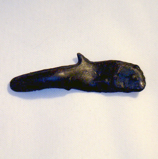 Ancient Greek Bronze Coin - Dolphin Shaped, c. 437-410 BC