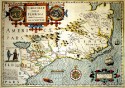 Mercator-Hondius map of Virginia and Florida - Published c. 1606 