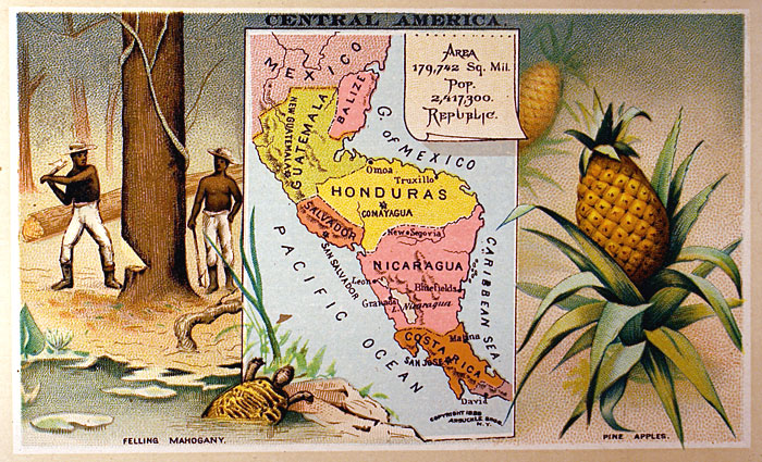 c 1889 CENTRAL AMERICA - Arbuckle Bros.