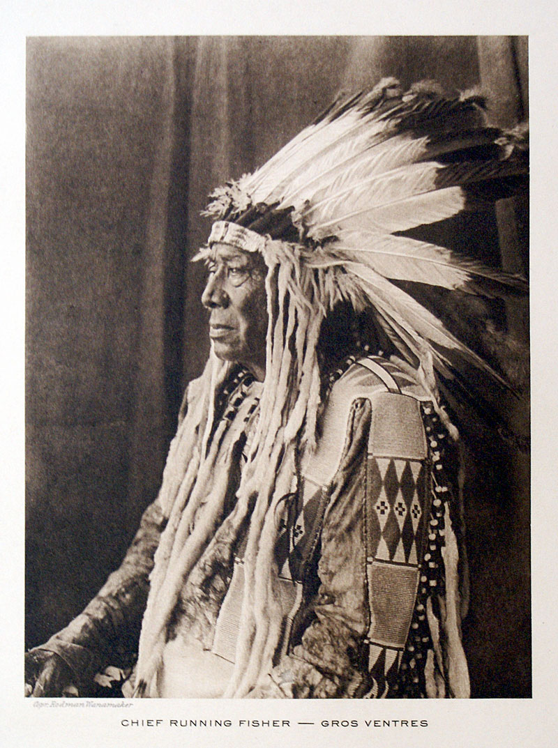 Wanamaker: Gros Ventres - Chief Running Fisher, c 1913-25