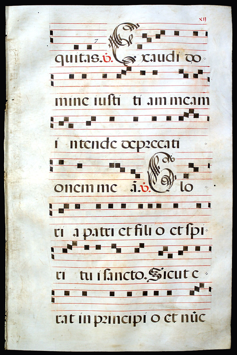 A Gregorian Chant circa 1612 - Feast of St Lawrence