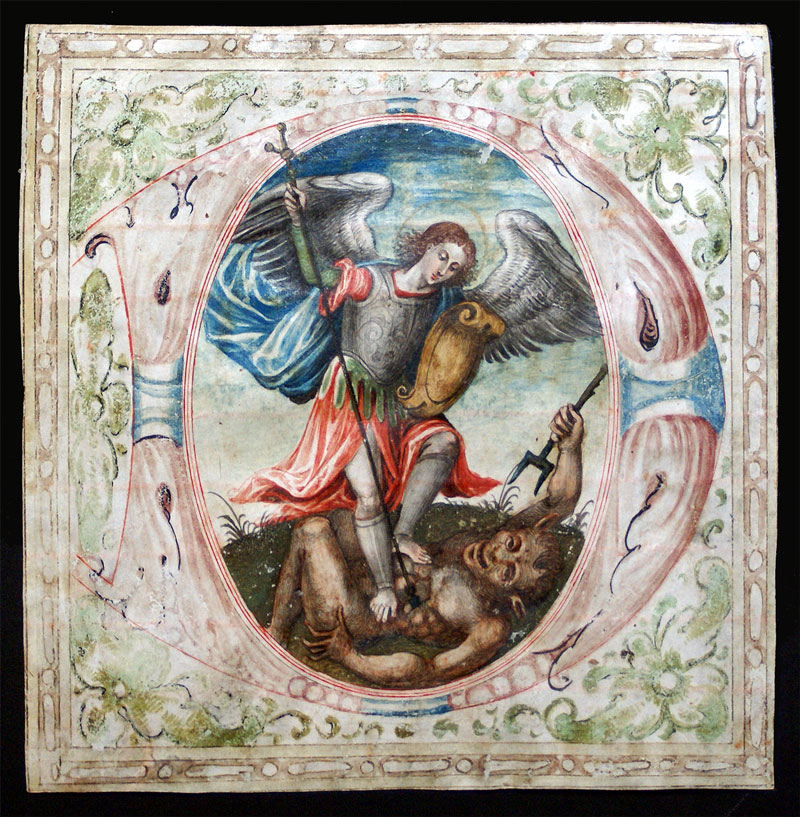 An exceptional miniature - St Michael's victory over Devil