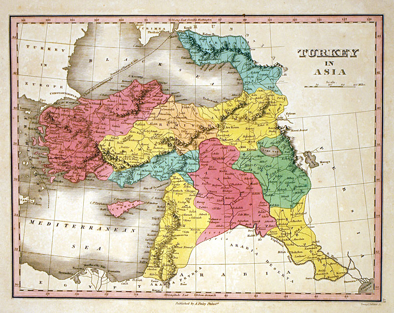 ''Turkey in Asia'' c. 1827 - Finley