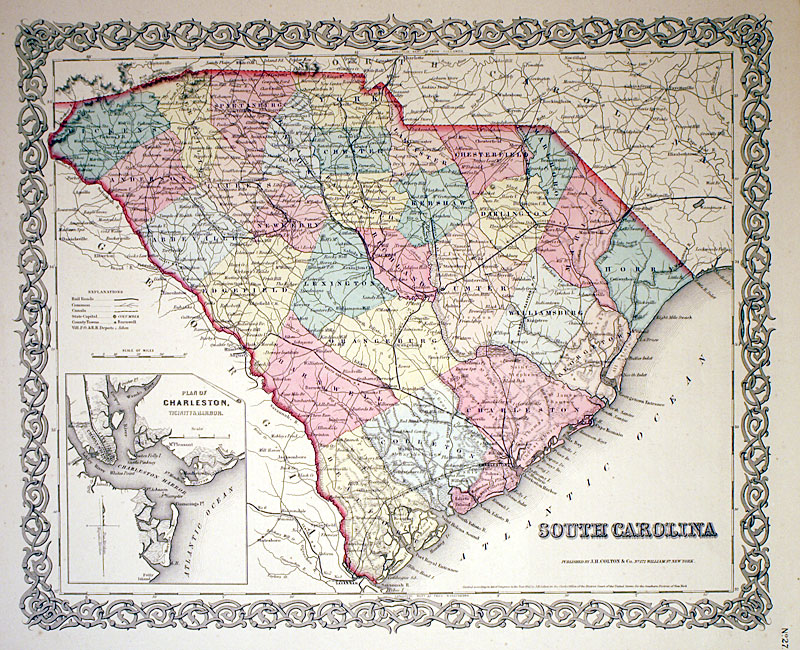 ''SOUTH CAROLINA'' C 1855 - Colton