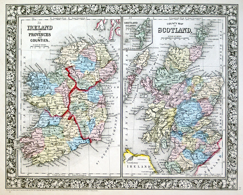 c 1863 Ireland and Scotland,  - Mitchell
