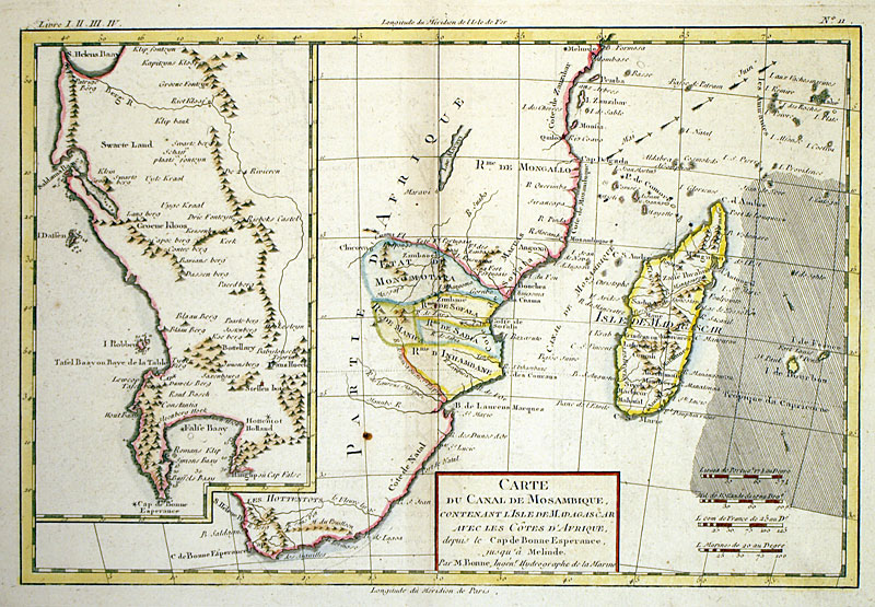 ''Carte du canal de Mosambique