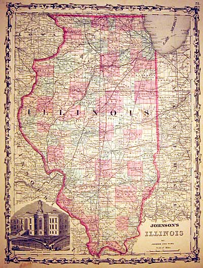 ''Johnson's Illinois'' c 1862 - Johnson