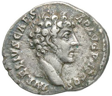 Ancient Roman Coin - Silver Denarius - MARCUS AURELIUS as Caesar
