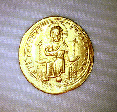 Gold Coin - Hist. Nomisma - Christ Seated       c 1028-1034 AD