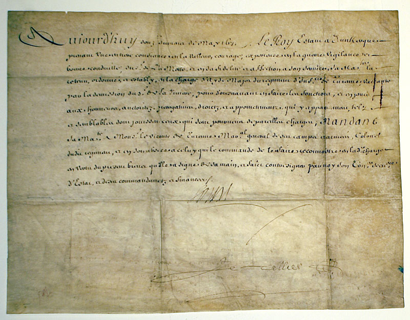 Louis XIV Autographed Document - 1671 - King of France