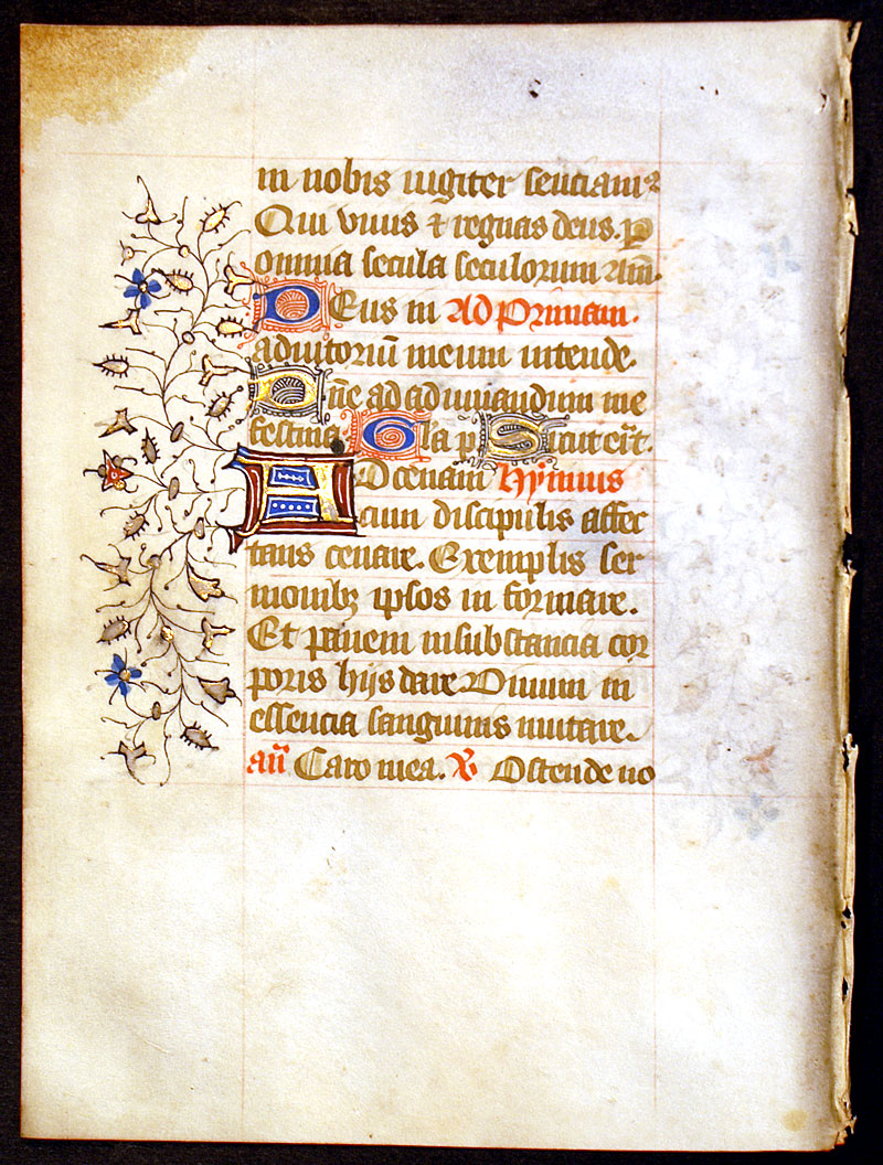 Medieval Book of Hours Leaf - Passion of Christ