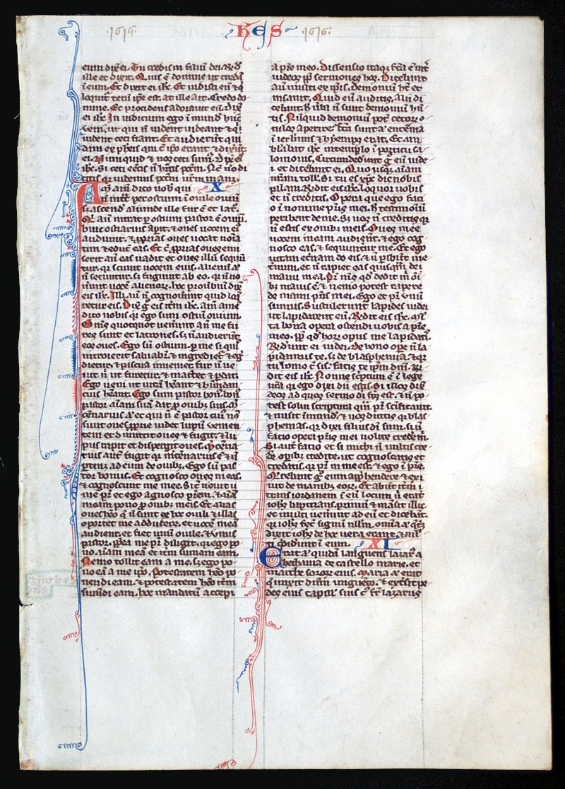 Bible Leaf c 1240 - John 