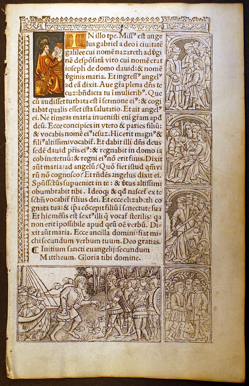 Matthew and Luke - Book of Hours Leaf c. 1518
