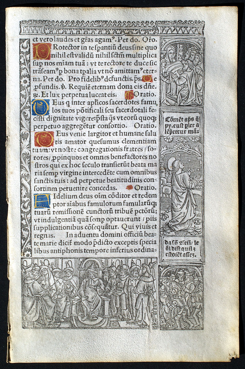 Book of Hours Leaf c 1518 - Isaiah - Root of Jesse