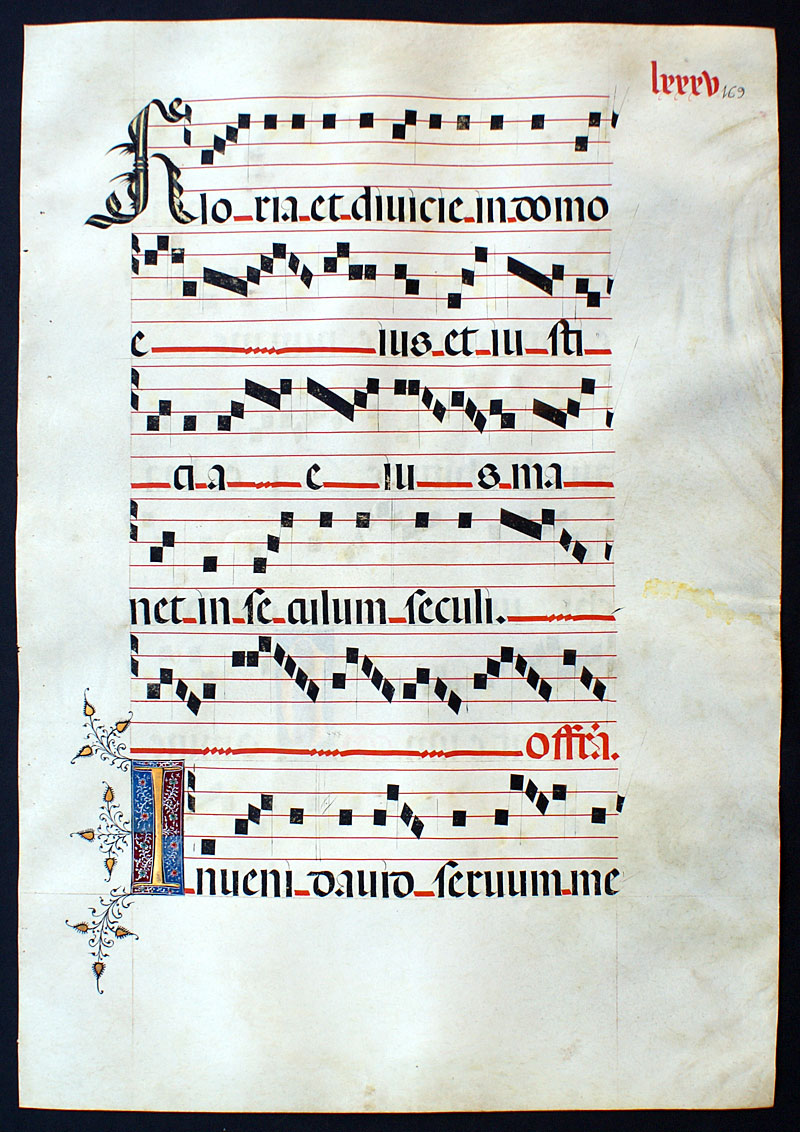 c 1460-90 Gregorian Chant - Seville - elaborate initials