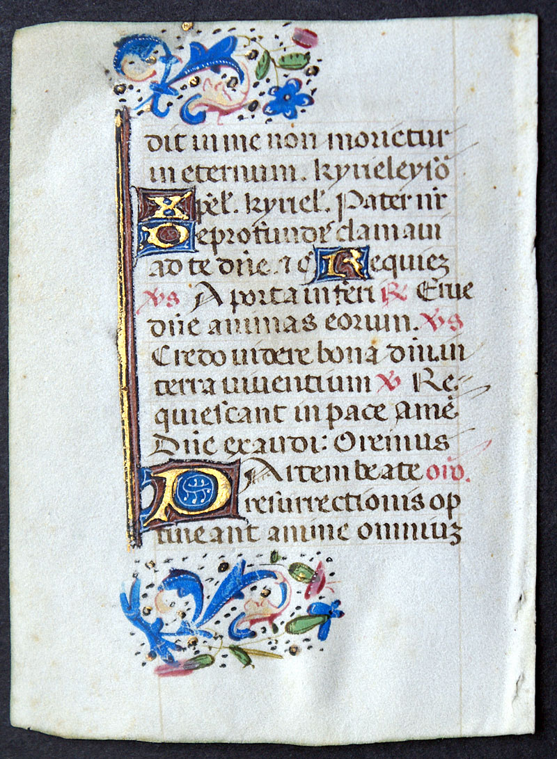 Book of Hours Leaf c 1460 