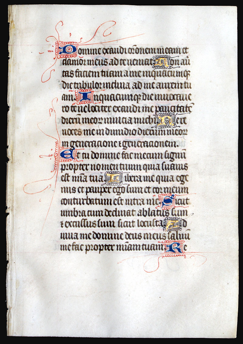 A Book of Hours Leaf for English market - c 1450