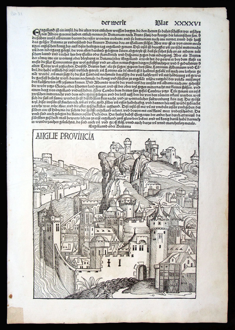 Nuremberg Chronicle - View of London - 1493